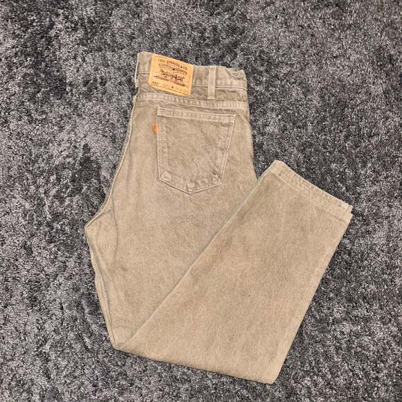 Vintage Levi's 550 Orange Tab Relaxed Fit Tapered Leg Jeans Made in USA 34x30 - Picture 2 of 4